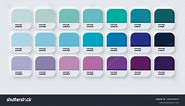 Pantone Colour Guide Palette Catalog Samples Stock Vector (Royalty Free) 1898428822 | Shutterstock