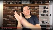 How to Sign "Home" in ASL (American Sign Language)
