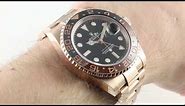 2018 Rolex GMT-Master II (First Rose Gold GMT) 126715CHNR Luxury Watch Review