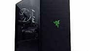 Razer Tomahawk ATX Mid-Tower Gaming Case: Dual-Sided Tempered Glass Swivel Doors, Ventilated Top Panel, Chroma RGB Underglow Lighting, Built-in Cable Management, Classic Black