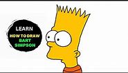 Bart Simpson How To Draw | Bart Simpson Outline | Bart Simpson Sketch