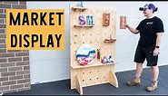 DIY | Portable Market Display Peg Board | ONE sheet of plywood
