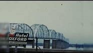 Old 1950's Film of the Brookport Bridge(Irving S. Cobb) in Paducah, Kentucky - Stock Video