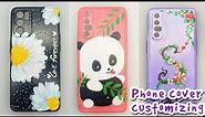 Mobile Back Cover Painting | DIY Mobile Cover Painting at Home | Mobile Cover Painting Idea