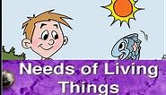 Needs of Living Things Animation Kindergarten Prescoolers Kids