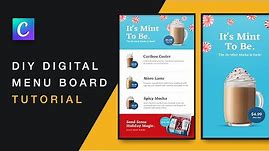 DIY Digital Menu Board (Creating a FREE Restaurant Menu With Canva)