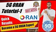 5G O-RAN |ORAN: Tutorial |Part 1|Open RAN Introduction and Concept|| Open RAN | O-RAN | OpenRAN