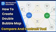 How to Create Double Bubble Map Easily | Compare and Contrast Tool