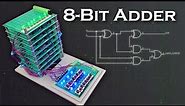 8-Bit Adder built from 152 Transistors