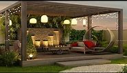 100 Modern Patio Design Ideas 2024 Backyard Garden Landscaping ideas| Terrace/Rooftop Garden Pergola