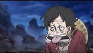 Luffy turns into old man then back to gear 5th (1072)