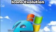 Internet Explorer Icon Evolution (Windows)