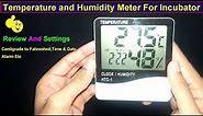 Best "Temperature and Humidity Meter" For Incubator || HTC 1 Review And Settings
