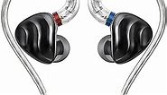 FiiO FH3 Headphones Wired Earbuds High Resolution Bass Sound in-Ear HiFi Earphones MMCX 1DD+2BA IEMs Lossless for Smartphones/PC/Laptop/Tablet