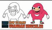 How to Draw Ugandan Knuckles Art Tutorial Easy Picture to Draw THE WAY Drawing Trick Art