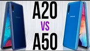 A20 vs A50 (Comparativo)