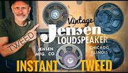 Vintage Jensen Speakers IS the TWEED SOUND!
