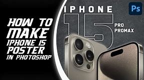 How To Make iPhone 15 Poster | Social Media Banner Design In Photoshop