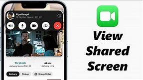 How To View Shared Screen In FaceTime Call