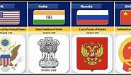 National Emblem / Coat of Arms From Different Countries