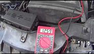 How to use a Multimeter to check a Car battery Voltage