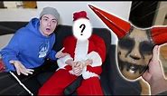 WE FINALLY UNMASKED EVIL SANTA ON CHRISTMAS DAY AT 3 AM!! *SCARY*