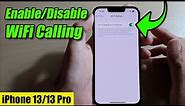 iPhone 13/13 Pro: How to Enable/Disable WiFi Calling