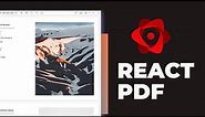 React PDF - Crea PDFs con React desde el navegador