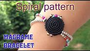 Macrame tutorial - The Simple spiral pattern bracelet - Step by step guide by Tita