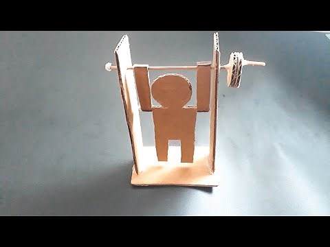 Como fazer um boneco de papelão - DIY Pull-up Man from Cardboard