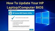 How To Update Your HP Laptop/Computer BIOS In Windows - New Updates 2023