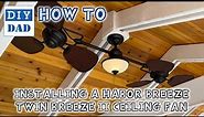Installing a Harbor Breeze Twin Breeze II Ceiling Fan