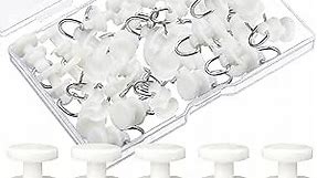Craftsatin 50 Pcs Plastic Curtain Track Glider Ceiling Sliding Curtain Track Hooks Drapery Curtain Rail Roller Carrier Shower Curtain Pulley for Window Accessories