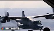 U.S. military Osprey aircraft crashes off coast of Japan