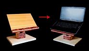 How To Make Wooden Laptop Stand At Home | DIY Adjustable Laptop Table