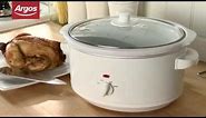 Cookworks SC-35-O 3.5L White Slow Cooker - Argos Review