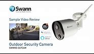 Swann Outdoor Security Camera sample CCTV footage review