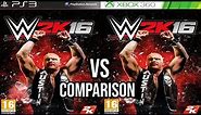 WWE 2K16 PS3 Vs Xbox 360