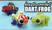 Crochet a cute rainbow frog! (Crochet Pattern)