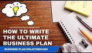 Business Plan Example | How To Write A Business Plan!
