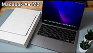 NEW MacBook Air M2 Unboxing! (Space Gray)