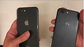 iPhone 8 Plus Space Grey vs iPhone 7 Plus Black - Comparison