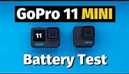GoPro Hero 11 Black Mini vs GoPro 11 Battery Test