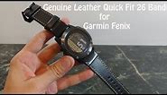 Garmin Fenix Genuine Leather Quick Fit 26 Band For Garmin Fenix 5x HR 5X Plus