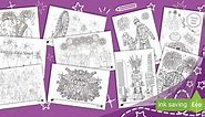 New Year's Eve Colouring Sheets (Ages 7 - 11)