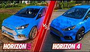Forza Horizon 5 vs Forza Horizon 4 - Direct Comparison! Attention to Detail & Graphics! PC ULTRA 4K