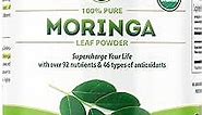 PURA VIDA MORINGA Moringa Powder Organic Single Origin - Premium 100% Leaf Powder, USDA Organic Moringa Oleifera, Moringa Leaf Powder - Perfect for Smoothies & Recipes. 8 oz.