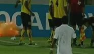 Hand grenade explodes on Iranian football pitch