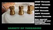 Types of Brass Compression Fittings -Bushes, Plugs, Tees, Elbows, Union,Connectors