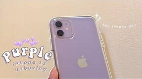 Purple iPhone 11 unboxing + set up 🍎💜